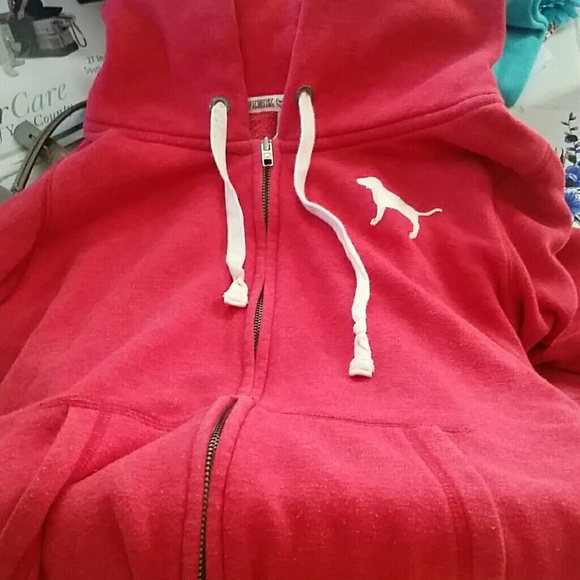 Victoria secret zipped sweater with hood