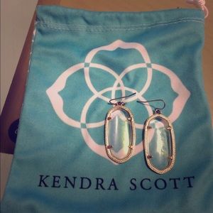 Clear iridescent Elle earrings