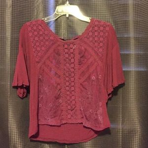 Kimchi Blue blouse. Keyhole back