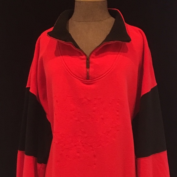 💰MCM💰100% AUTHENTIC! Vintage RARE Red Sweatshirt - Picture 2 of 4