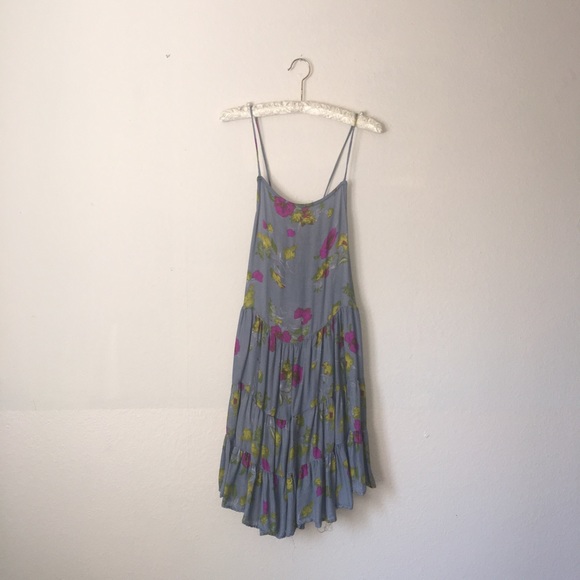 Free people Circle of flowers slip dress