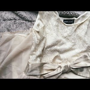 Cream Lace Dress