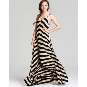 Aqua Brand Striped Maxi Dress, S