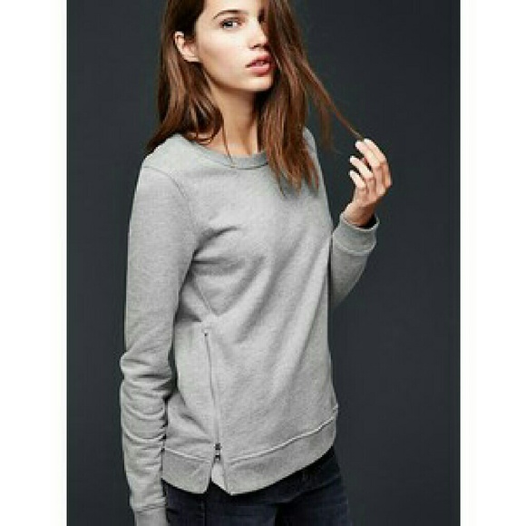 Dark Gray Sweater With Zippers