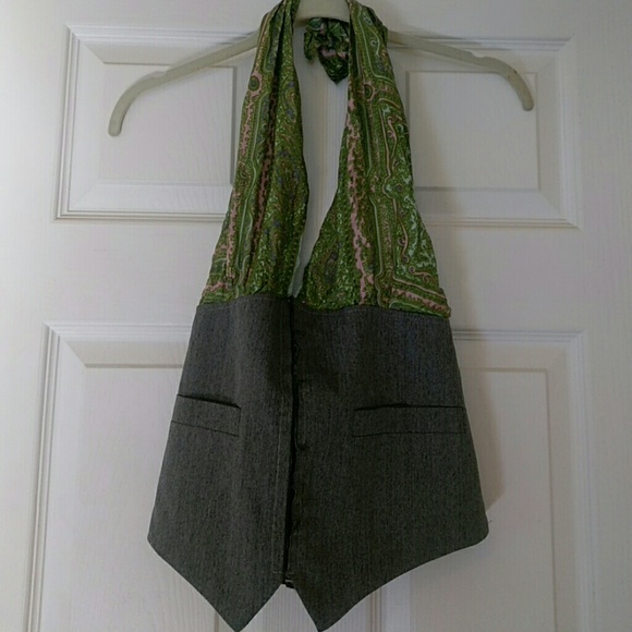 Price Drop! Up-Cycled Silk Halter