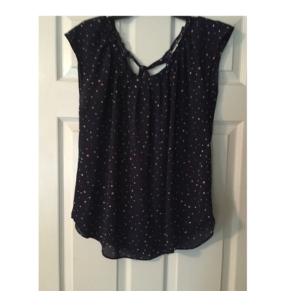 Lauren Conrad poka dot blouse
