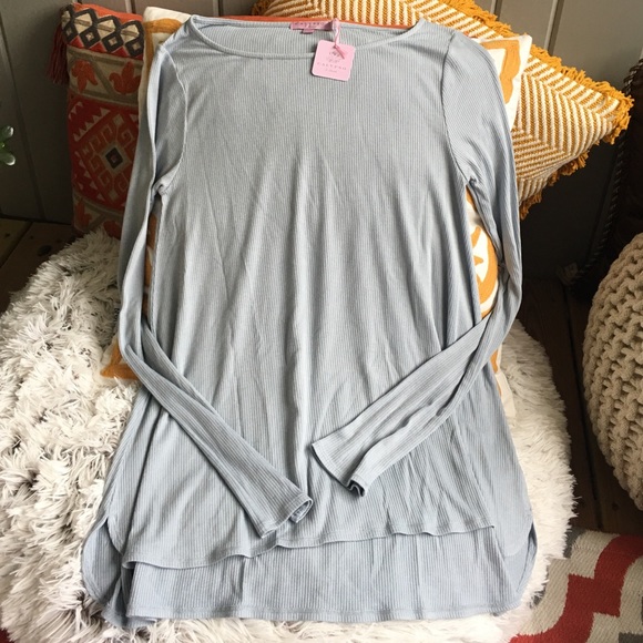 Calypso St Barth Regri Ribbed Shirttail Tee - Picture 3 of 4