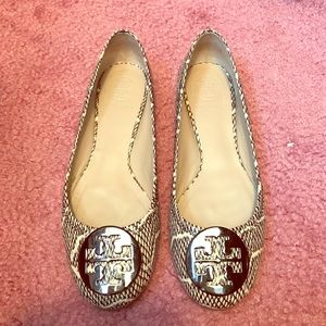 Size 6 Tory Burch Patterned Reva Flats