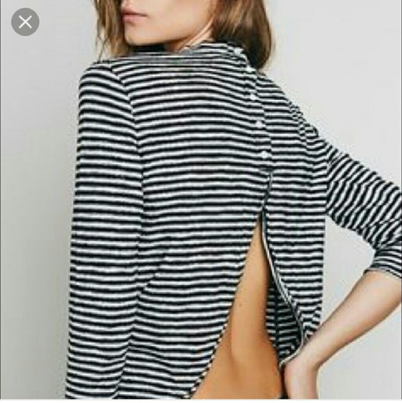Free people 3/4 sleeve top
