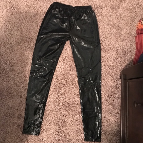 Faux leather leggings