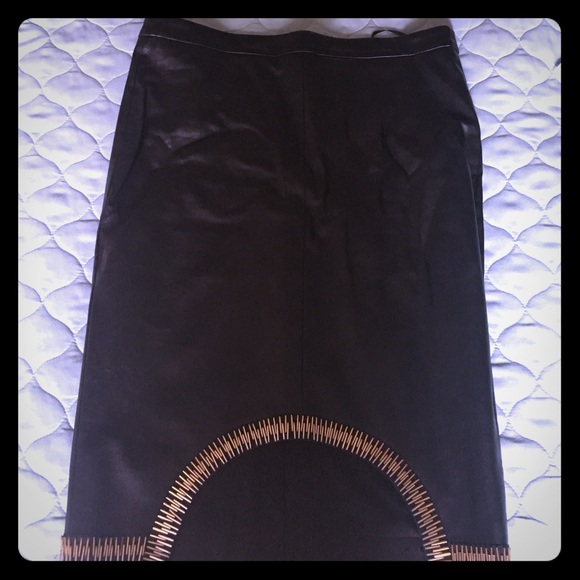 Sexy leather skirt