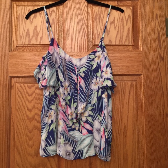Flowy floral tank top