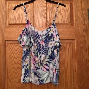 Flowy floral tank top