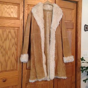 Wilsons long leather coat