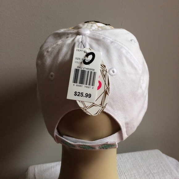 NEW White Aztec Embroidered Baseball Cap Hat - Picture 3 of 3
