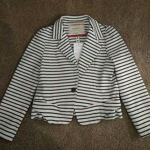 Anthropologie Striped Spinnaker Blazer