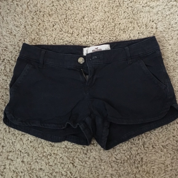 Hollister dark blue denim shorts size 0 w24