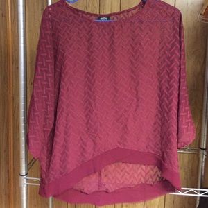 Maroon blouse