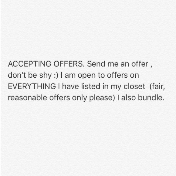 ACCEPTING OFFERS on EVERYTHING