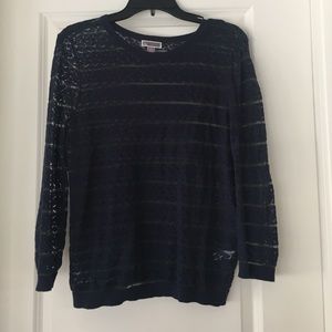 Chelsea28 (Nordstrom Brand) Sheer Lace Sweater