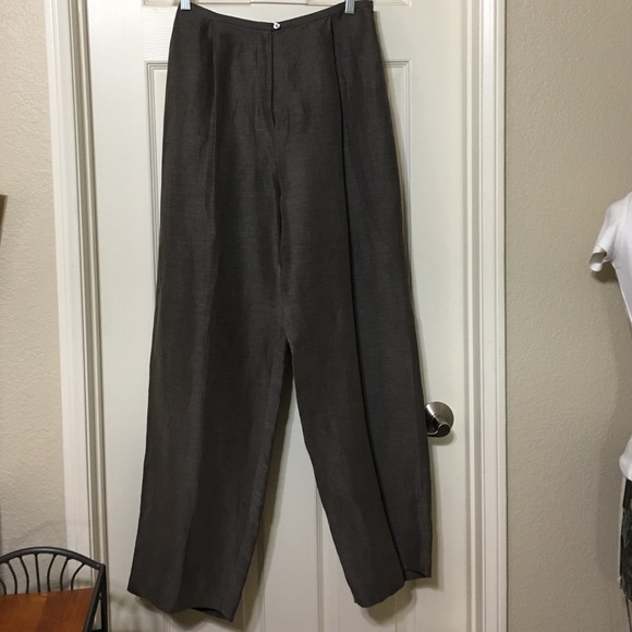 Eileen Fisher Linen Silk Blend Pant size Large