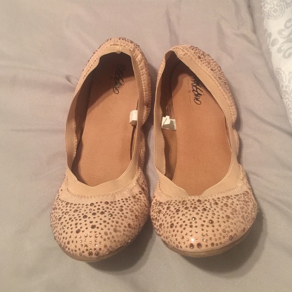Mossimo Bedazzled Scrunch Ballet Flats
