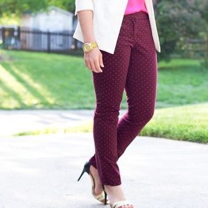 Pink polka dot pant LOFT