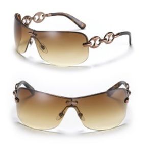 Gucci Frameless Shield Sunglasses - Brown