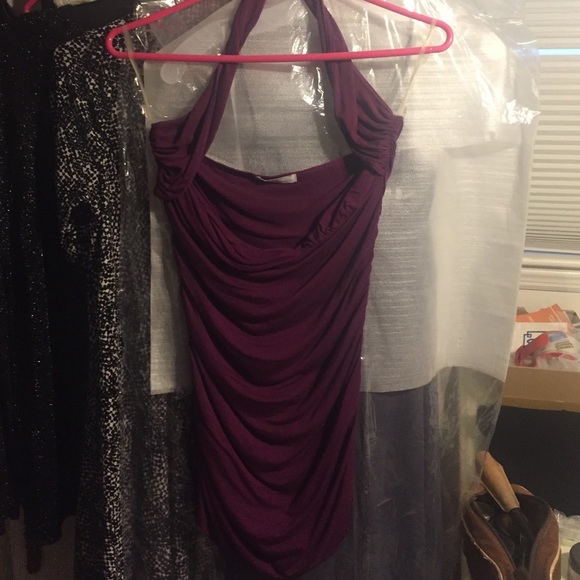 Fitted purple top