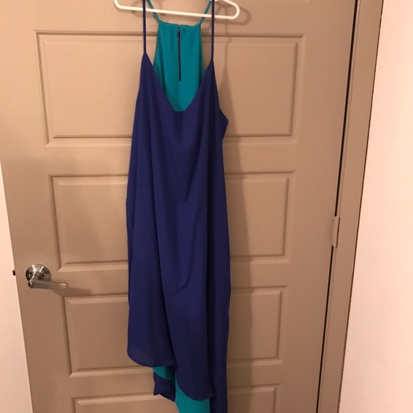 Asymmetrical reversible dress