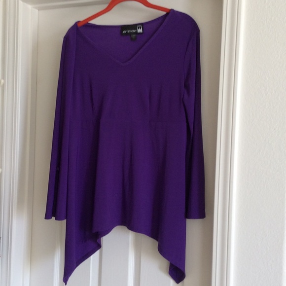 purple tunic blouse