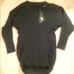 BCBG Max Azria Gray Sweatshirt Dress with Tags