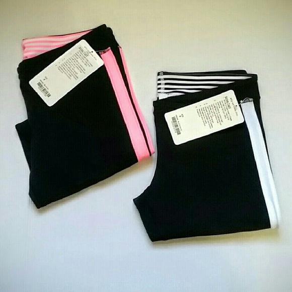 Bundle of Two Lululemon "Strike" crop pants NWT