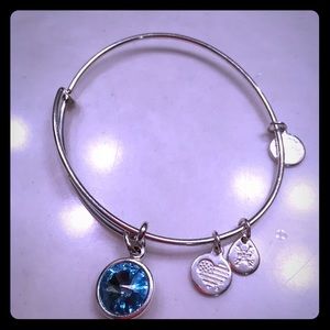 Alex and Ani March birthstone bracelet