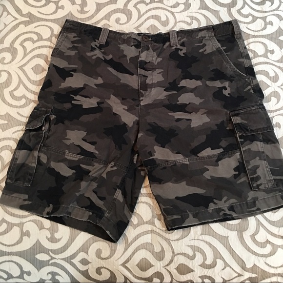 Society of One black cargo shorts