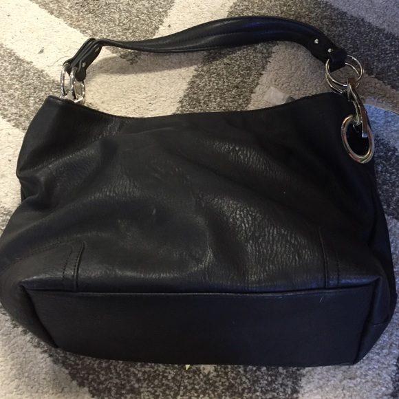 Pleather black purse
