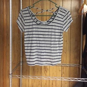 Striped crop top