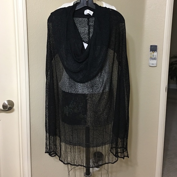 White House Black Market Sheer Coverup Cape