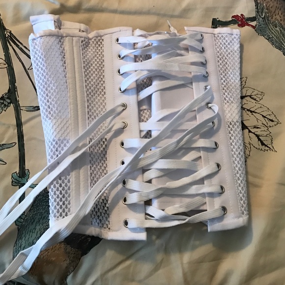 Camellias steel bone corset (waist cincher)