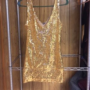 Gold dress
