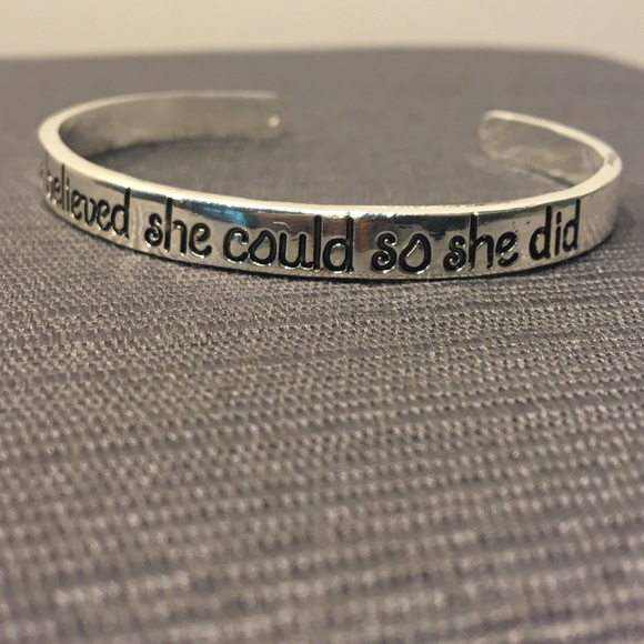 "She believed she could..." Bangle - Picture 2 of 4