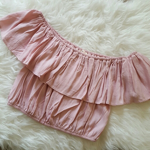 Off the shoulder crop top