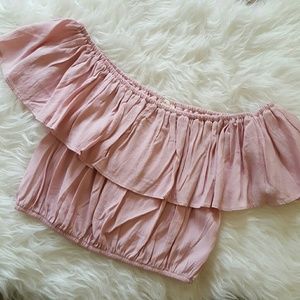 Off the shoulder crop top