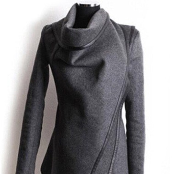 Gray light thin coat jacket - Picture 2 of 4