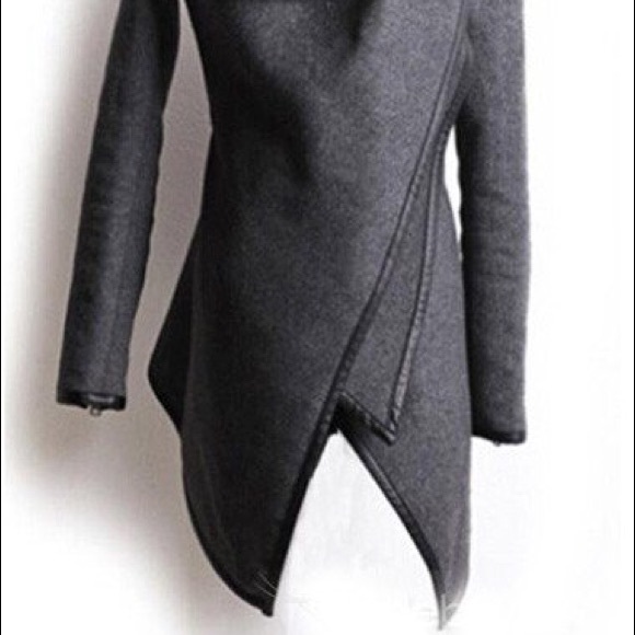 Gray light thin coat jacket - Picture 3 of 4