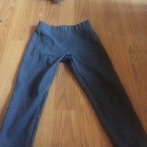 Grey leggings with zipper detail