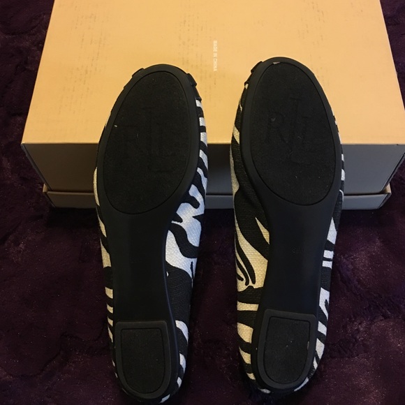Ralph Lauren zebra flat shoes - Picture 2 of 4