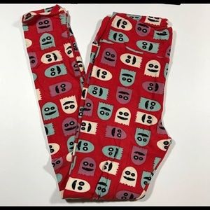 NWT Lularoe Ghosts - Halloween Leggings - OS