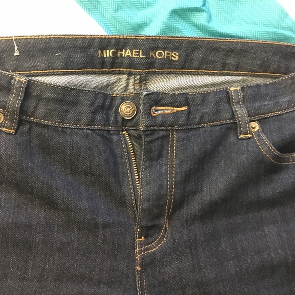 Michael Kors dark blue boot cut jeans - Picture 2 of 4