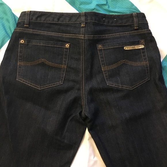 Michael Kors dark blue boot cut jeans - Picture 3 of 4